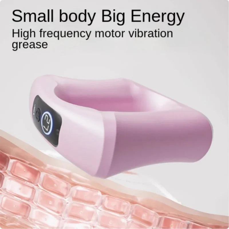 Power Core Vibration Plate EMS Massager Belt for Belly Fat Burning Weight Loss Hands Free Ergonomic Ring Lifting Portable