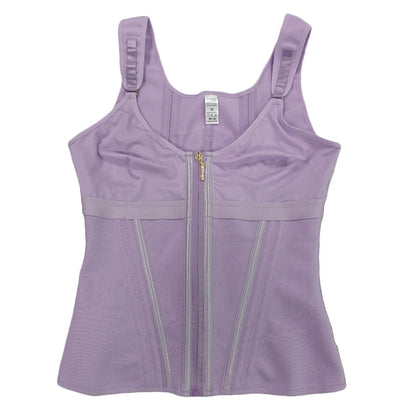 Purple Vest Faja Colombian Girdle High Compression Waist Trainer with Zipper Slimming Tummy Control Shapewear Body Shaper Corset
