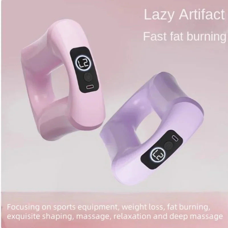 Power Core Vibration Plate EMS Massager Belt for Belly Fat Burning Weight Loss Hands Free Ergonomic Ring Lifting Portable